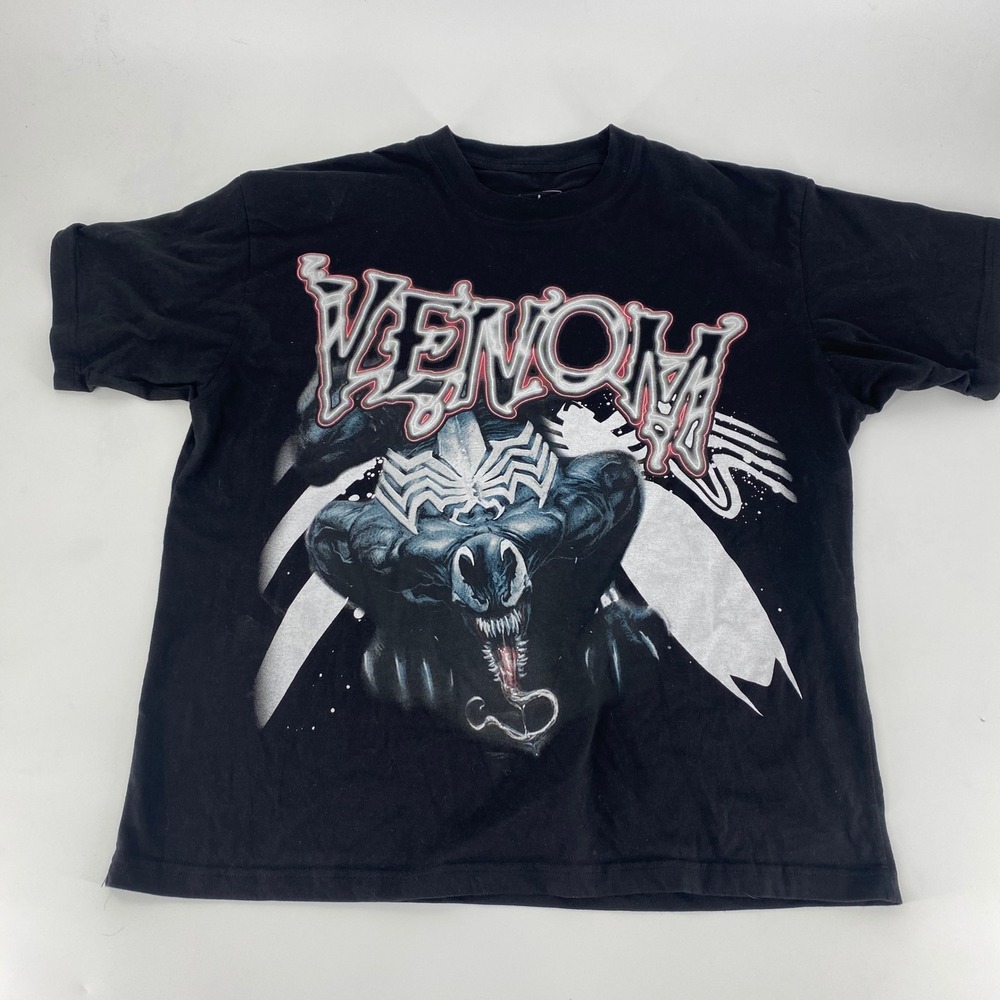 Marvel Venom‎ Graphic T Shirt Black Mens Size Large Comic Book Superhero Tee